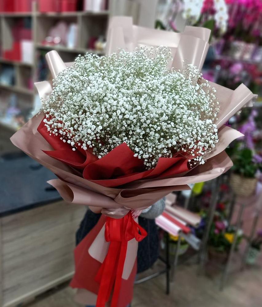 Букет Белые хлопья в Архонскую Букет цветов из: Гипсофила в Архонскую